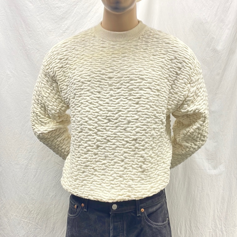 Generra Men's Off White Classic Pulllover Sweater